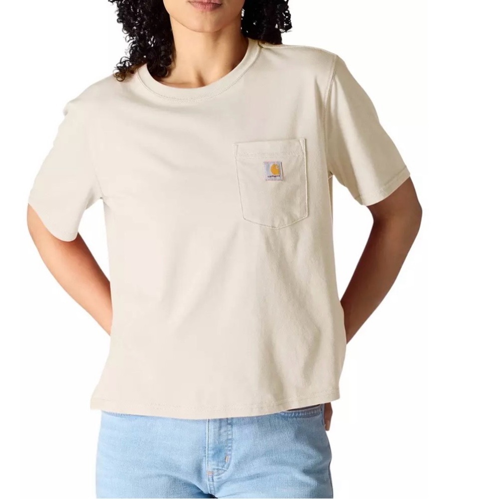 Carhartt Women's Boxy Tee in Soft Cream